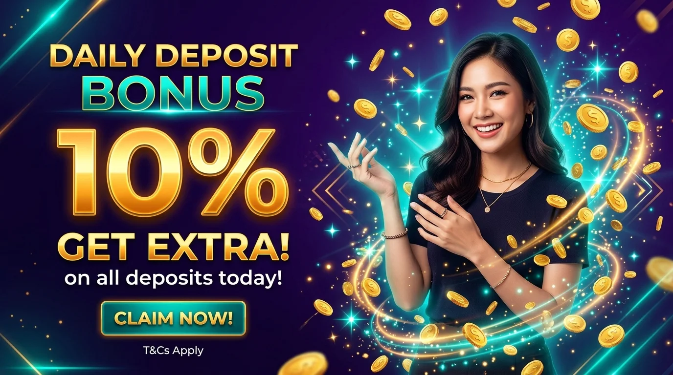 topup999 เว็บตรง โบนัสฝากรายวัน 10% ทุกยอดฝาก